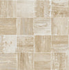 Seabrook Wood Block Wheat Wallpaper