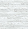 Seabrook Limestone Brick Eggshell & Gray Wallpaper