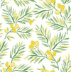 Seabrook Lemon Branch Lemon & Sage Wallpaper