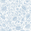 Seabrook Paisley Trail Blue Bell Wallpaper