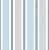 Seabrook Linen Cut Stripe Bluebird & Carrara Wallpaper