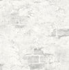 Seabrook Stuccoed Brick Fog Gray Wallpaper