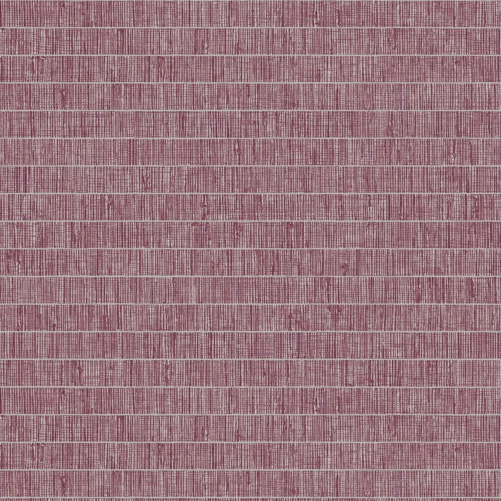 Seabrook Blue Grass Band Pink Wallpaper