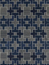 Scalamandre Allegro - Sisal Evening Blue Wallpaper