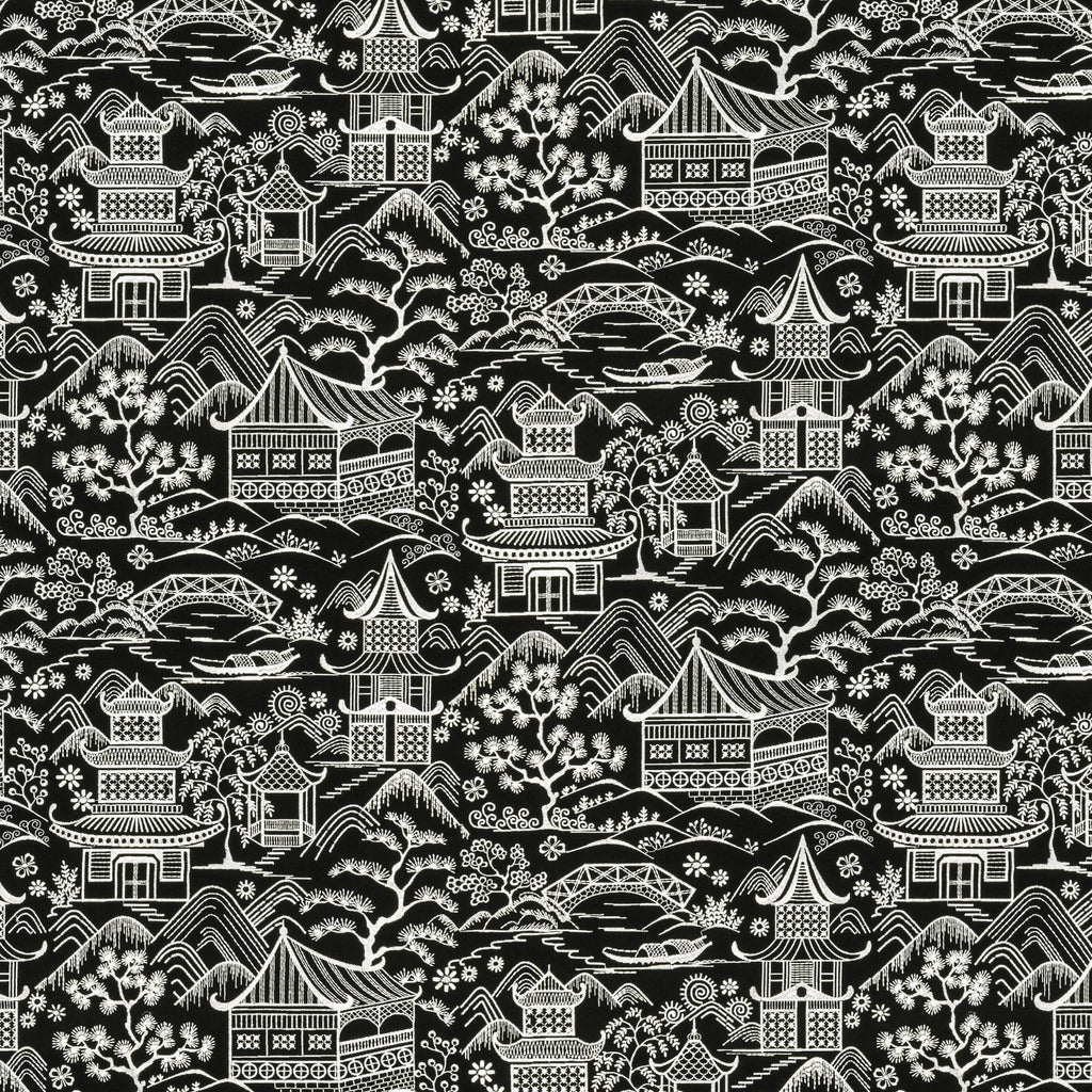 Stout UPSALA BLACK/WHITE Fabric