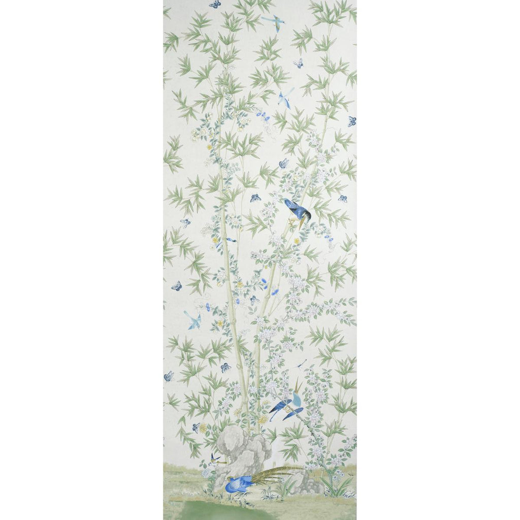 Schumacher Brighton Pavilion Panel Green Wallpaper