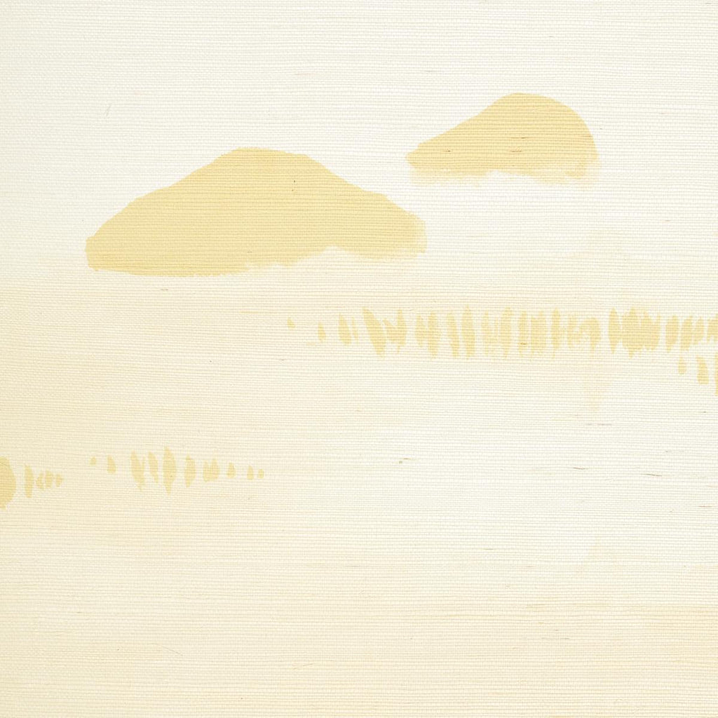 Schumacher Kanji Sisal Panel Set Ochre Wallpaper