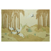 Schumacher Yashinoki Crane Panel Set Gold Wallpaper