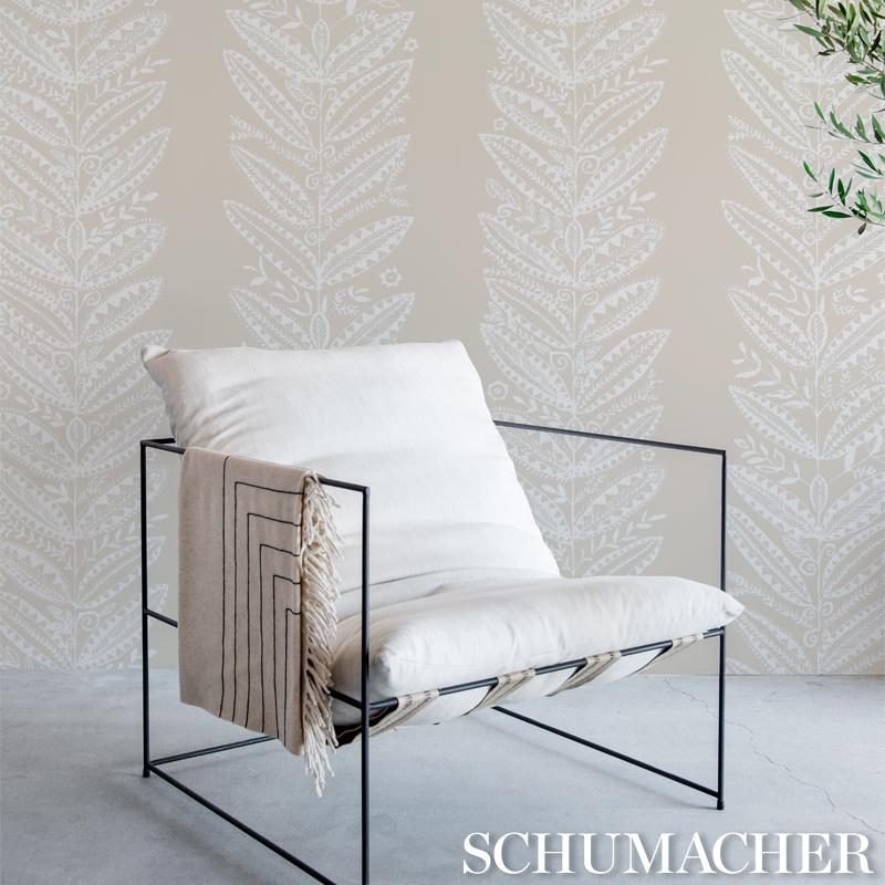 Schumacher Eland Blue Wallpaper