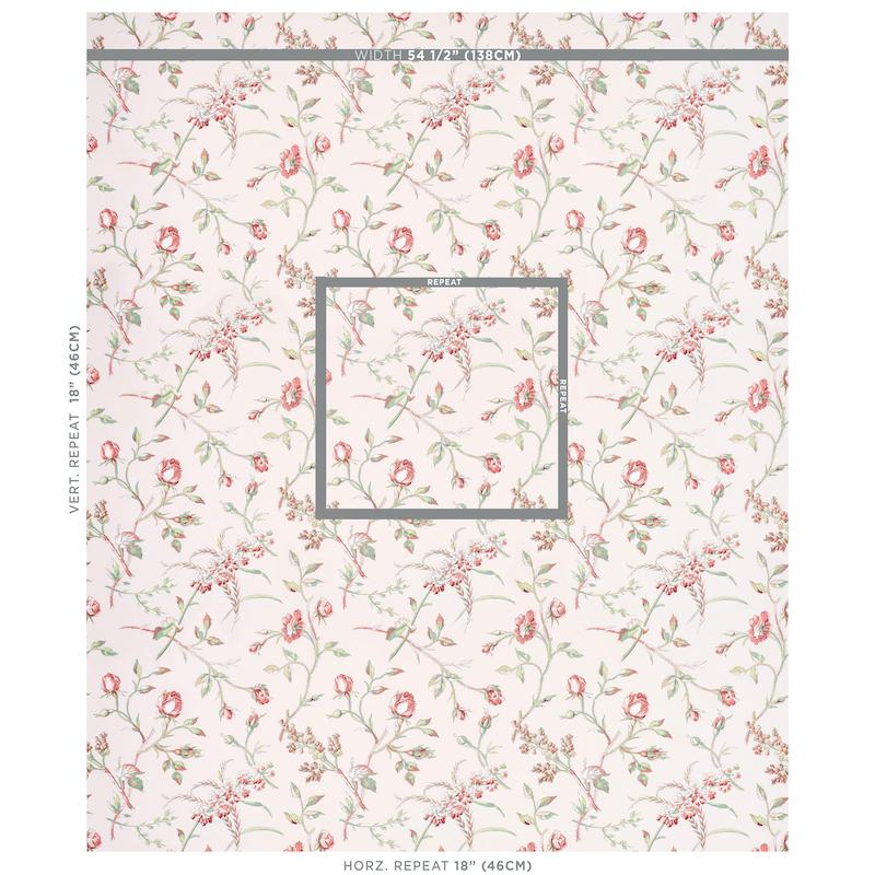 Schumacher Beluze Blush Wallpaper