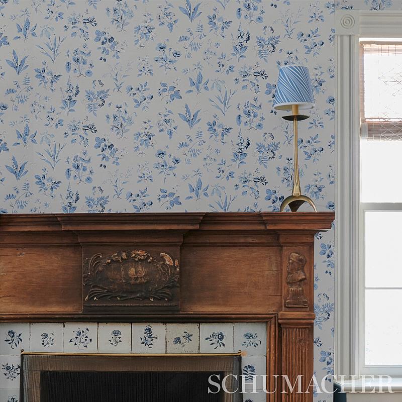 Schumacher Floreana Berry Wallpaper