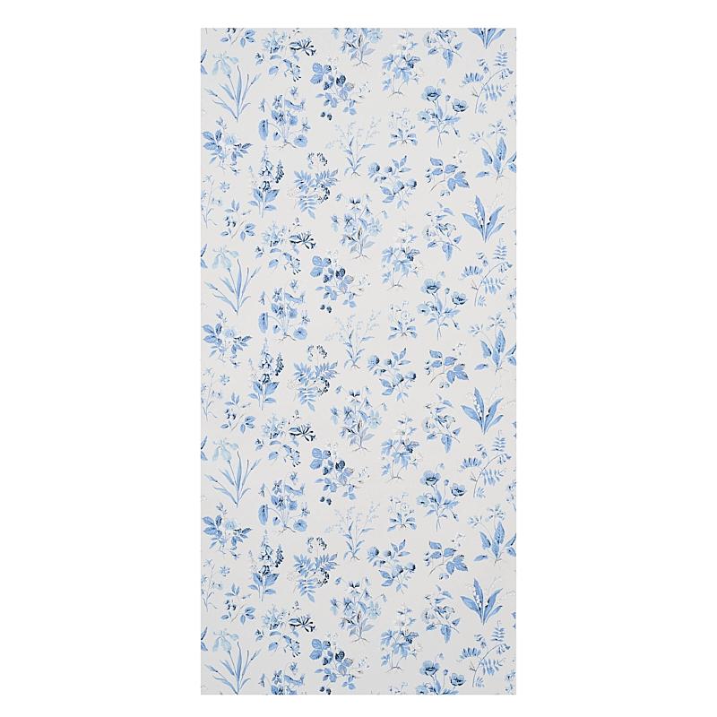 Schumacher Floreana Blue Wallpaper