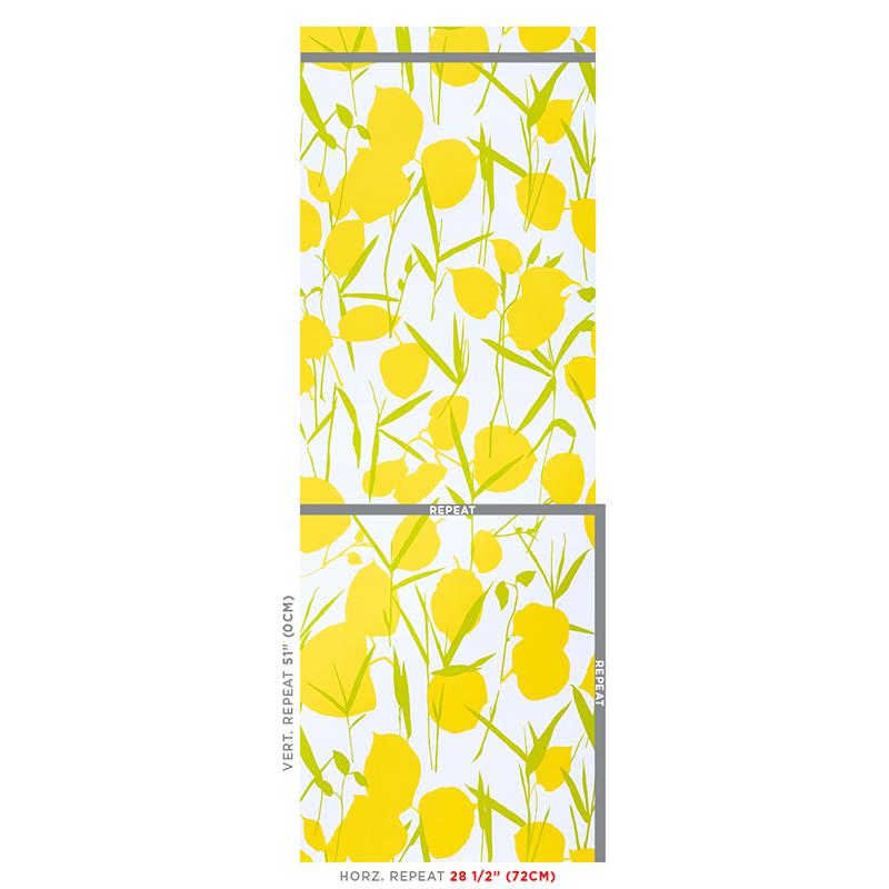 Schumacher Joan Yellow Wallpaper