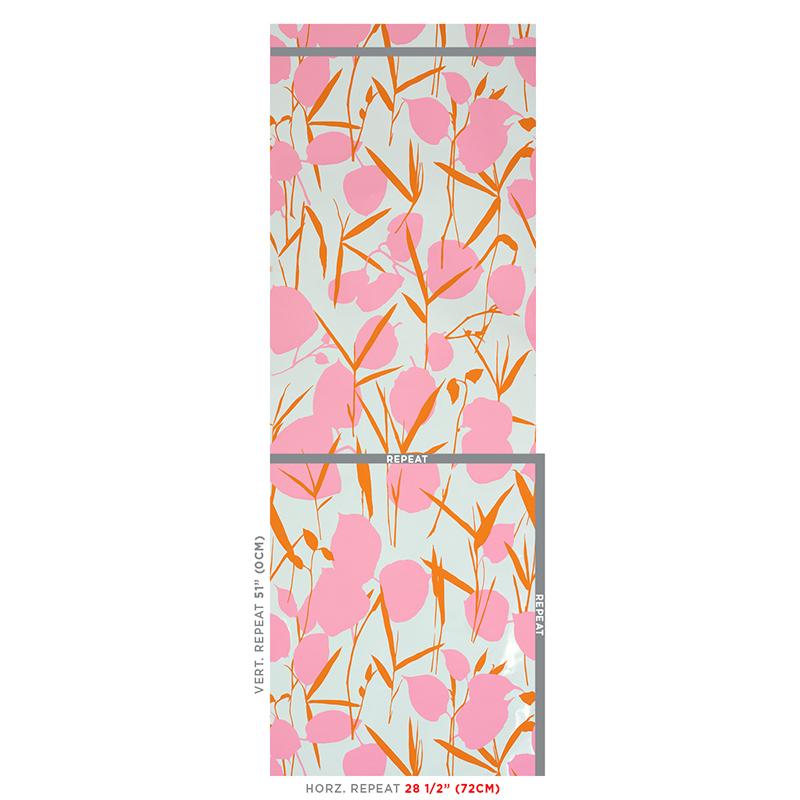 Schumacher Joan Pink Wallpaper