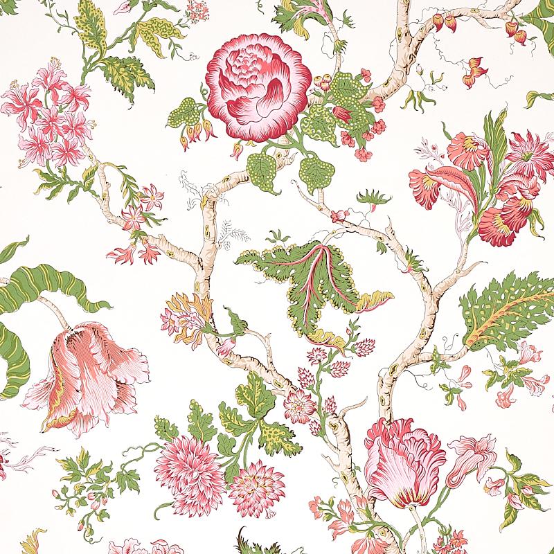 Schumacher Josephine Pink Wallpaper