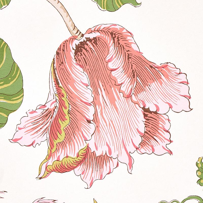 Schumacher Josephine Pink Wallpaper