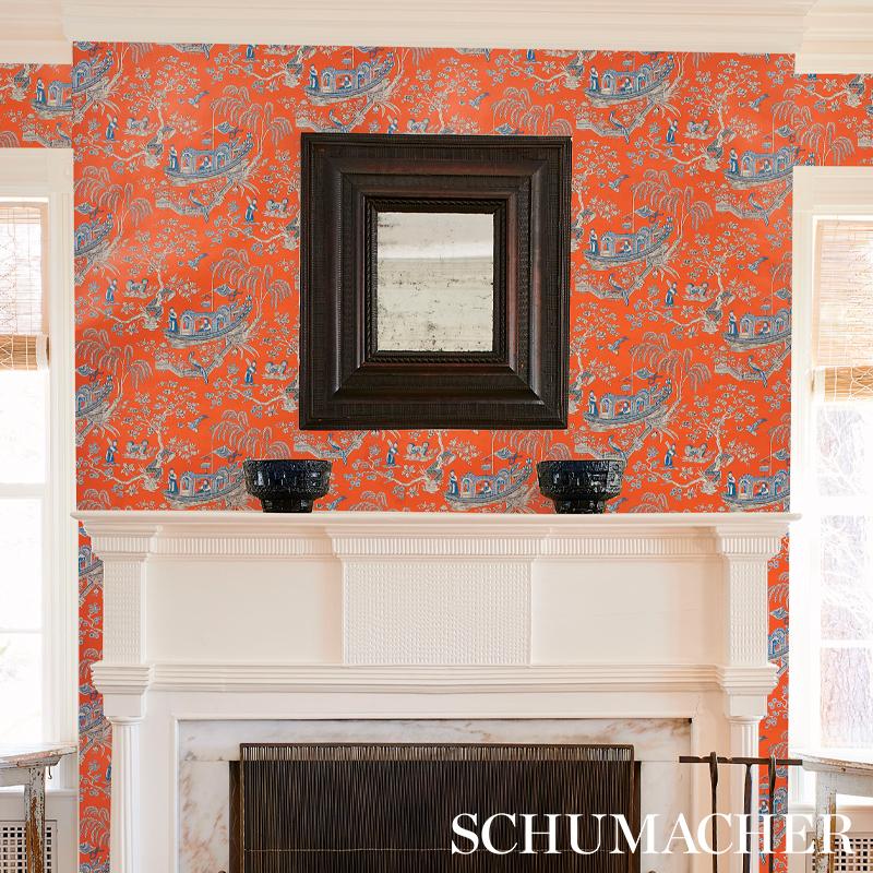 Schumacher Matsudana Spice Wallpaper