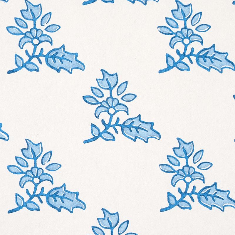 Schumacher Torbay Blue Wallpaper