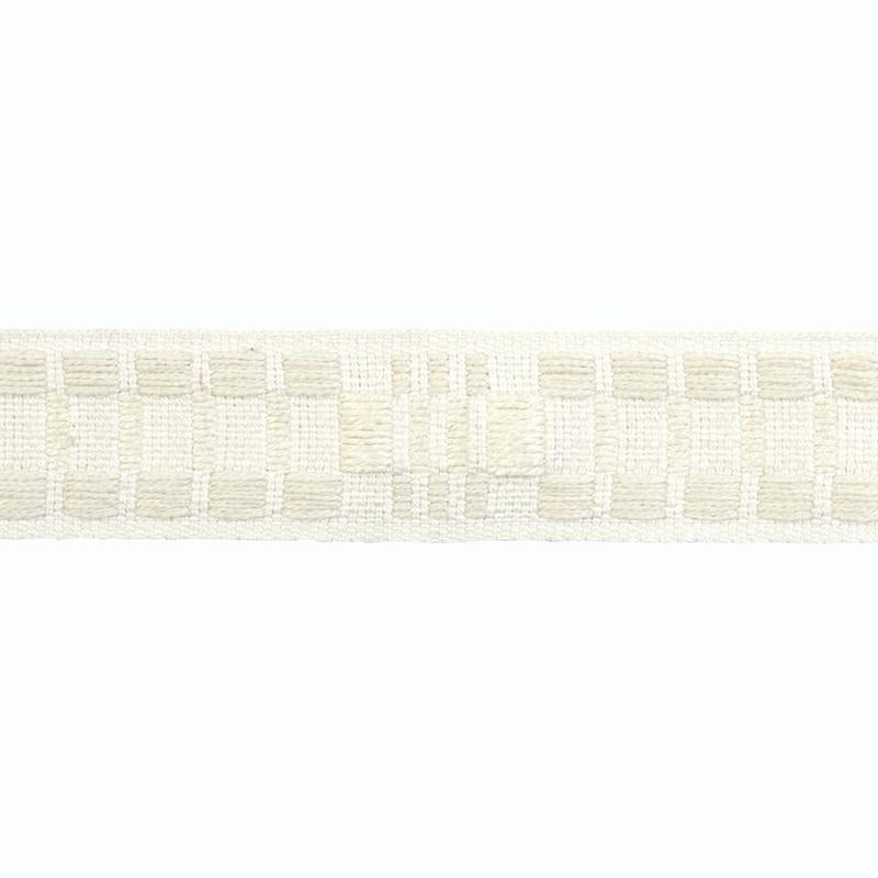 Schumacher Carmo Tape Narrow Ivory Trim