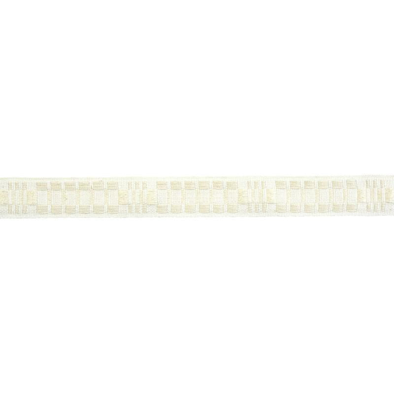 Schumacher Carmo Tape Narrow Ivory Trim