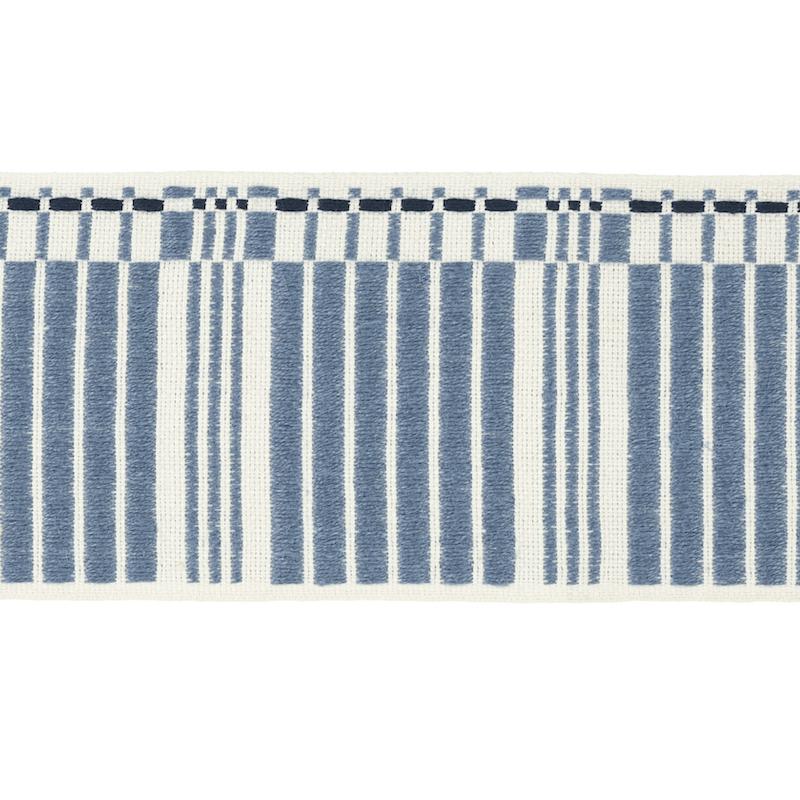 Schumacher Carmo Tape Wide Indigo Trim