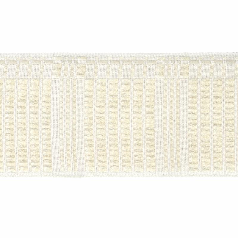 Schumacher Carmo Tape Wide Ivory Trim