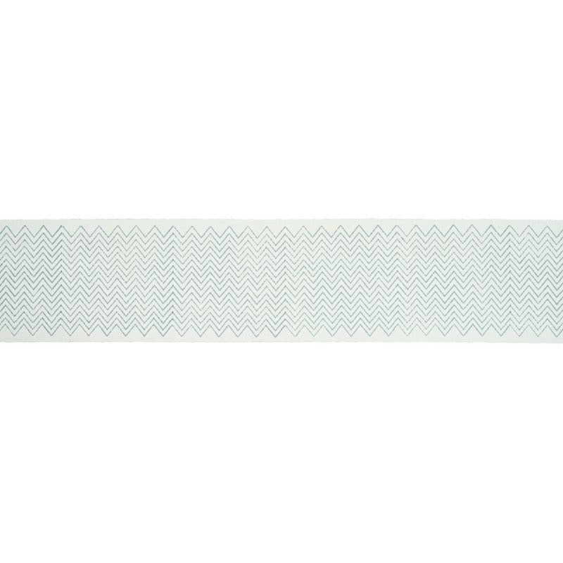 Schumacher Leora Hand Blocked Tape Sky Trim