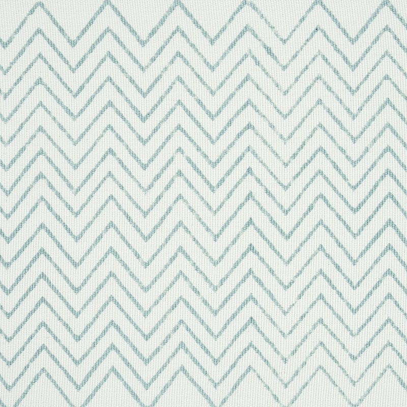 Schumacher Leora Hand Blocked Tape Sky Trim