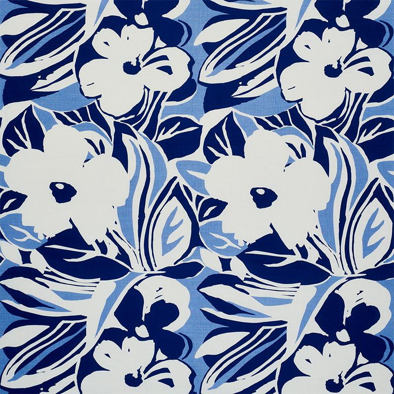 Schumacher Stevie Blue Fabric