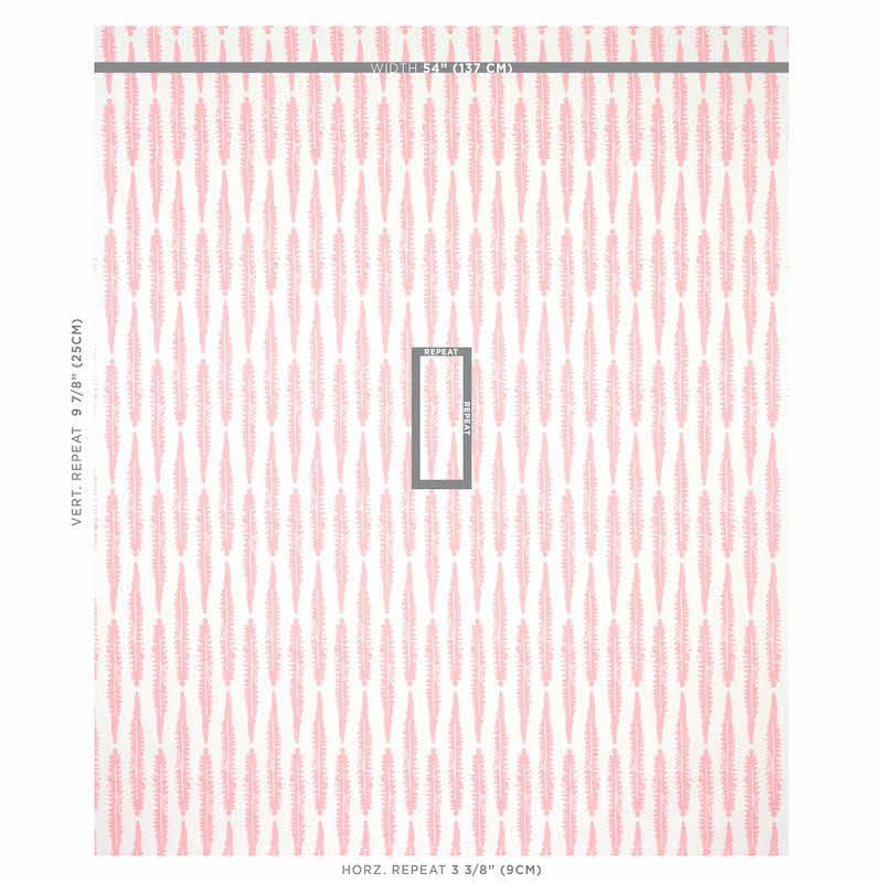 Schumacher Fern Pink Fabric