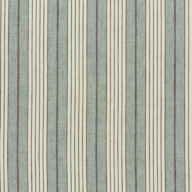 Schumacher Horst Stripe Sky Fabric