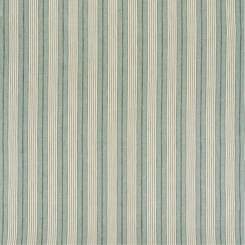 Schumacher Horst Stripe Sky Fabric