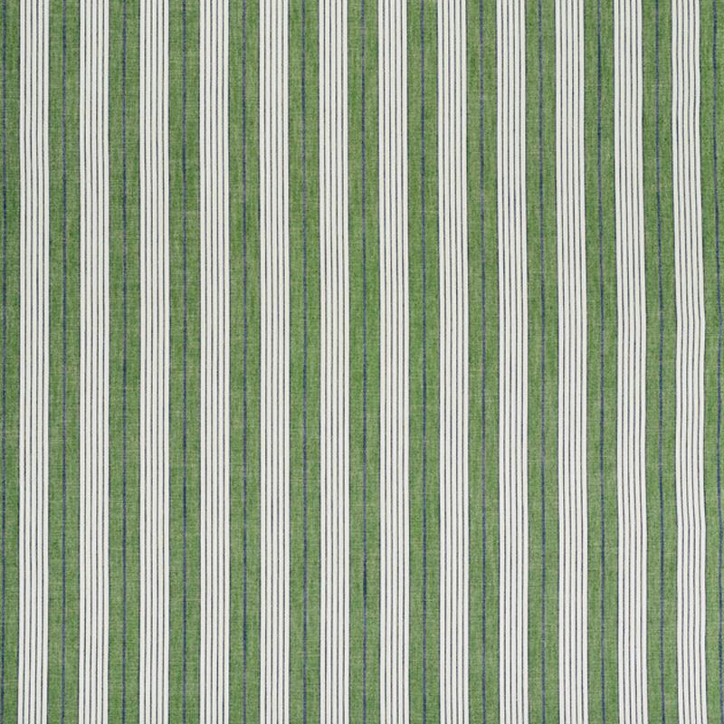 Schumacher Horst Stripe Green Fabric