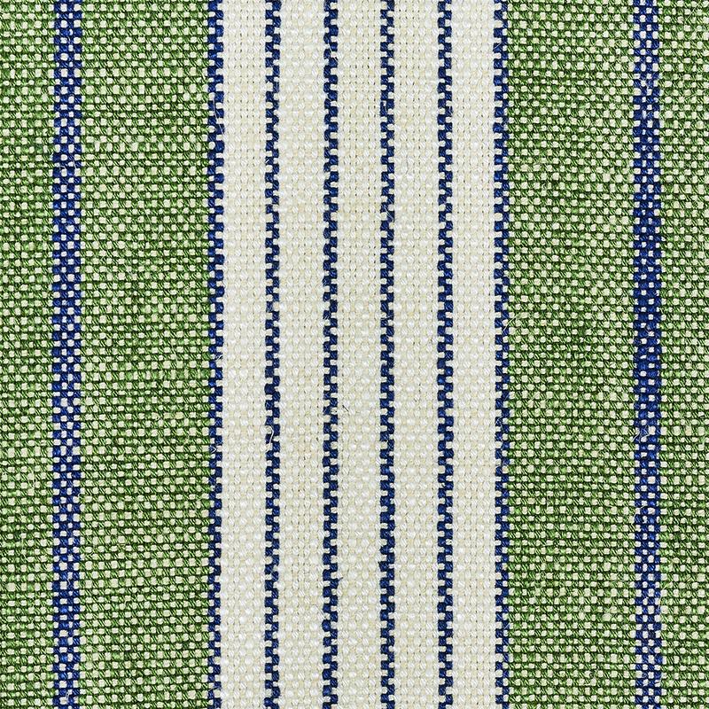 Schumacher Horst Stripe Green Fabric