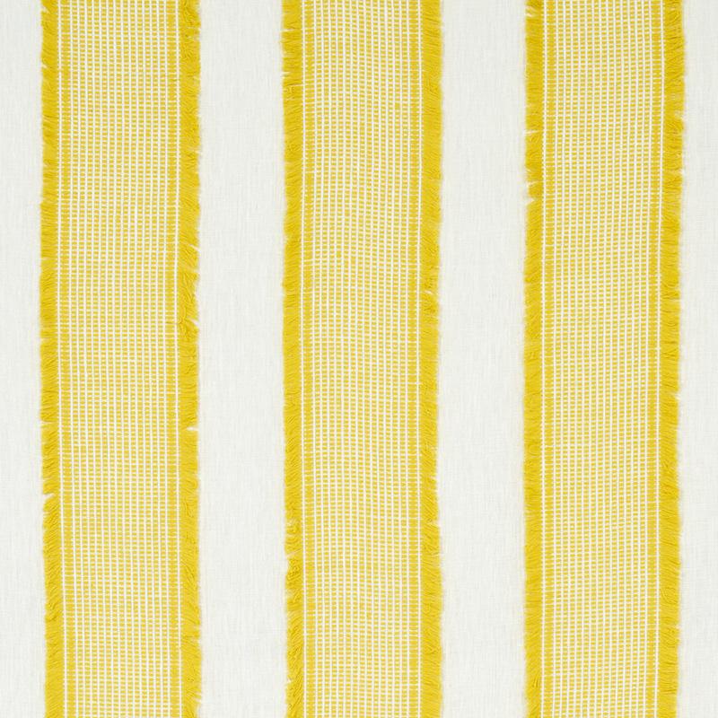 Schumacher Tulum Casement Yellow Fabric