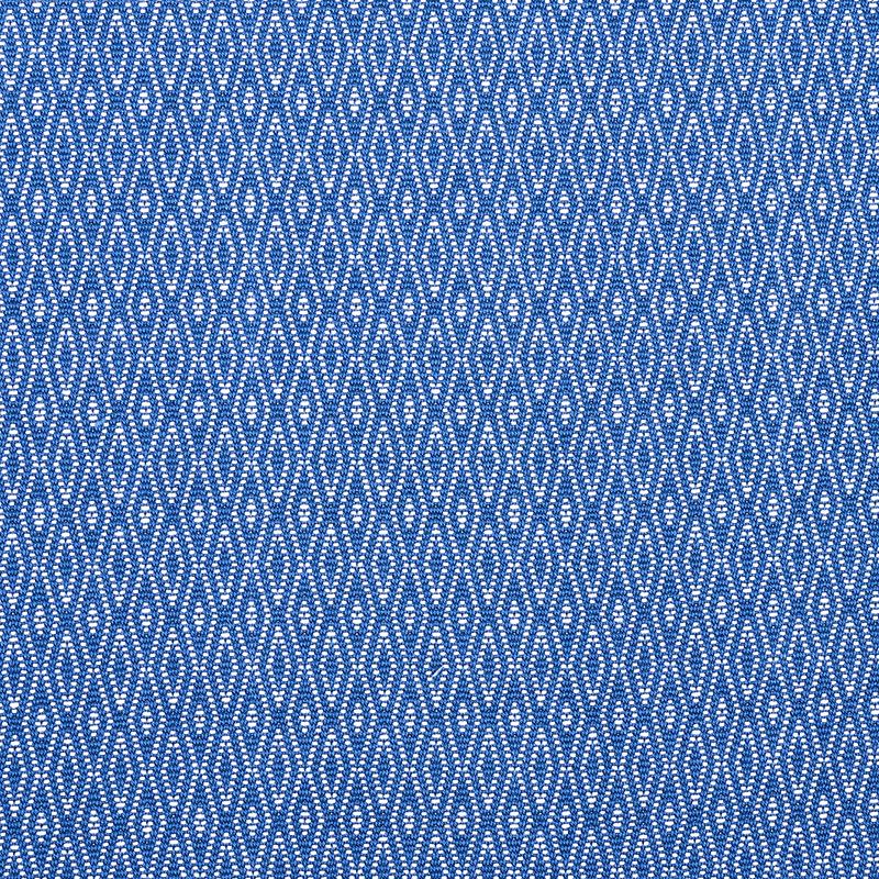 Schumacher Derby Diamond Performance Indigo Fabric