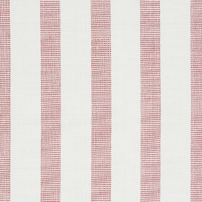 Schumacher Ketley Performance Stripe Red Fabric