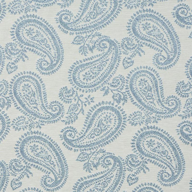 Schumacher Milena Paisley Sky Fabric