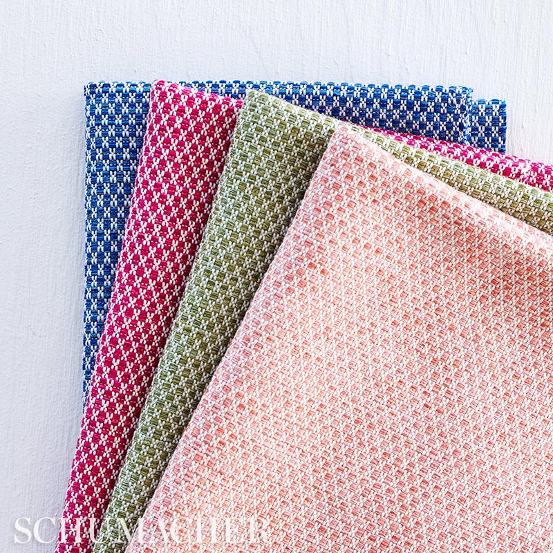 Schumacher Momo Hand Woven Texture Blush Fabric