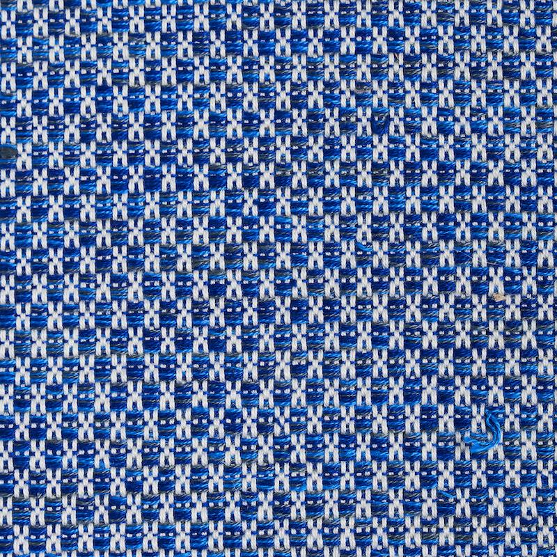 Schumacher Momo Hand Woven Texture Blue Fabric