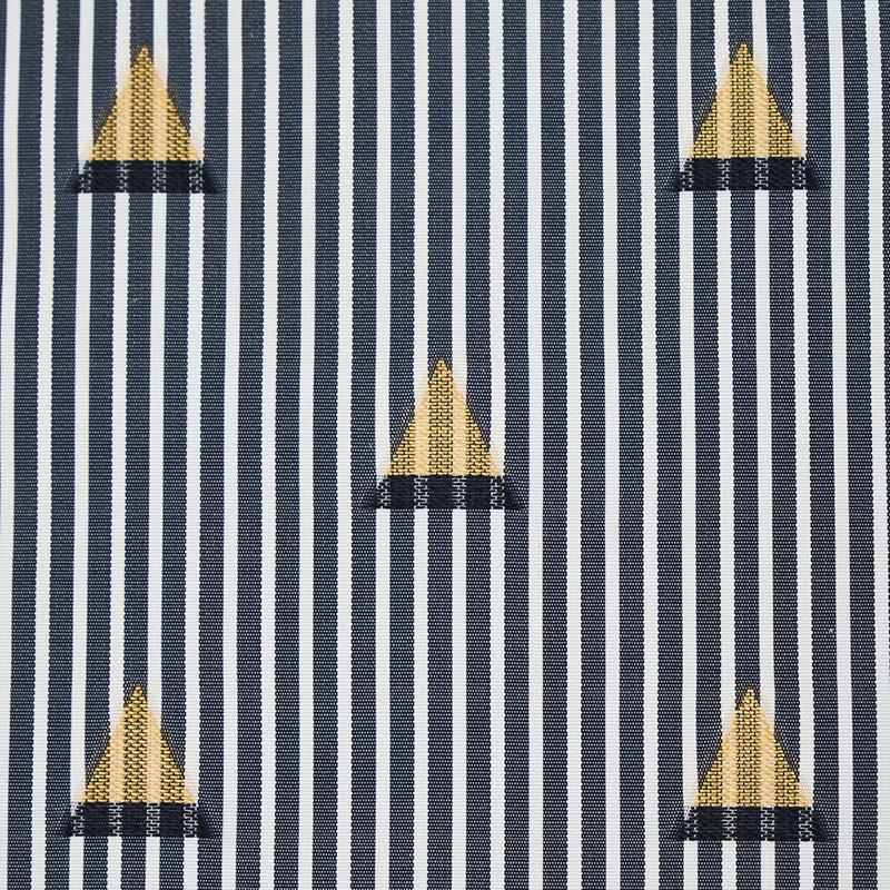 Schumacher Ludus Stripe Black Fabric