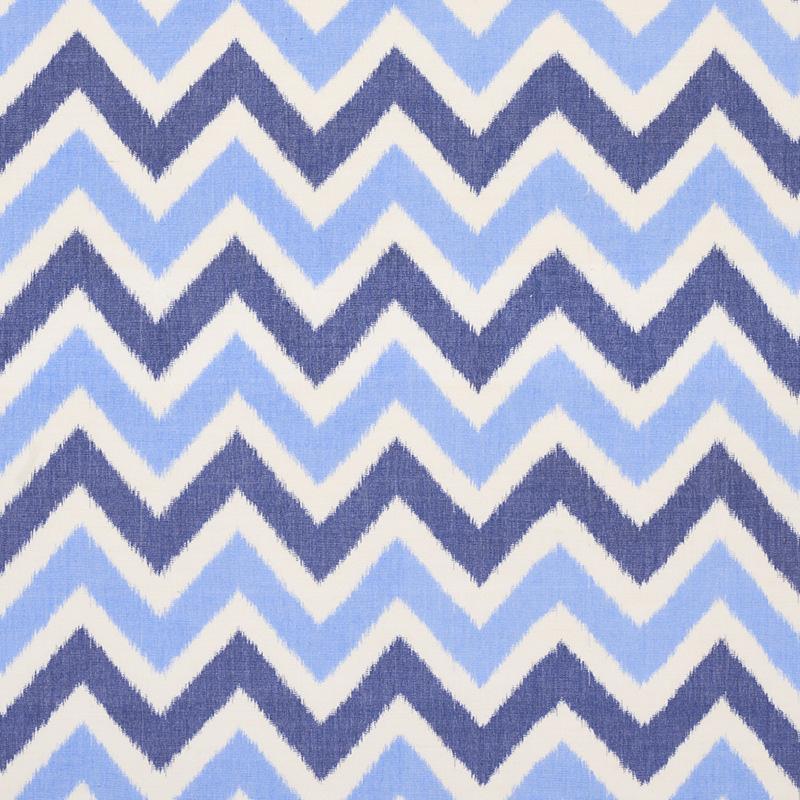 Schumacher Vedado Ikat Indigo Fabric