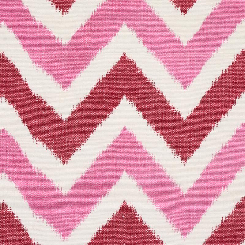 Schumacher Vedado Ikat Pink Fabric