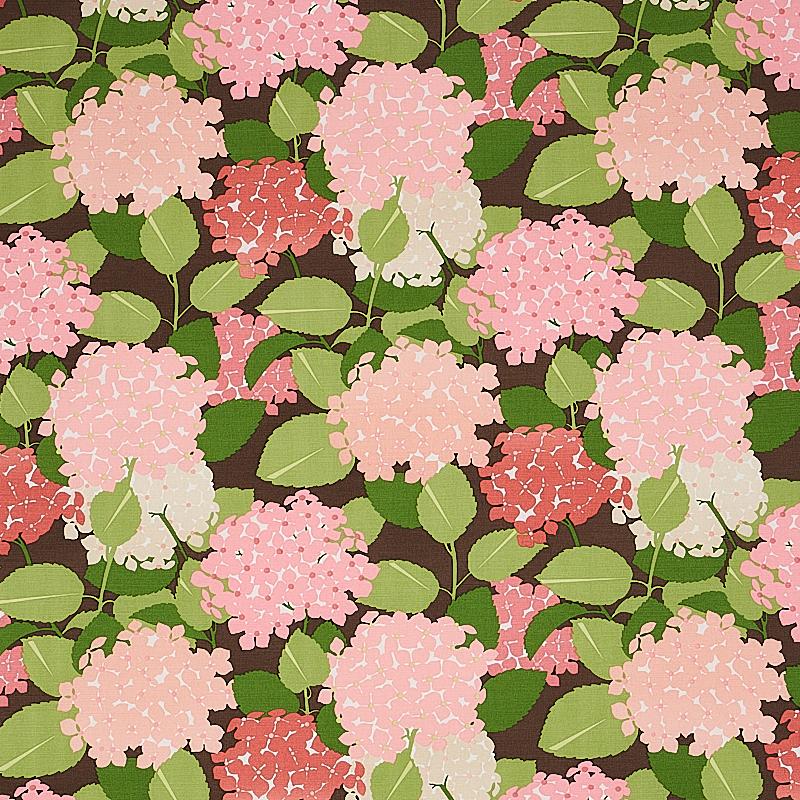 Schumacher Hydrangea Pink Fabric