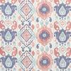 Schumacher Elizia Ikat Rose & Indigo Fabric