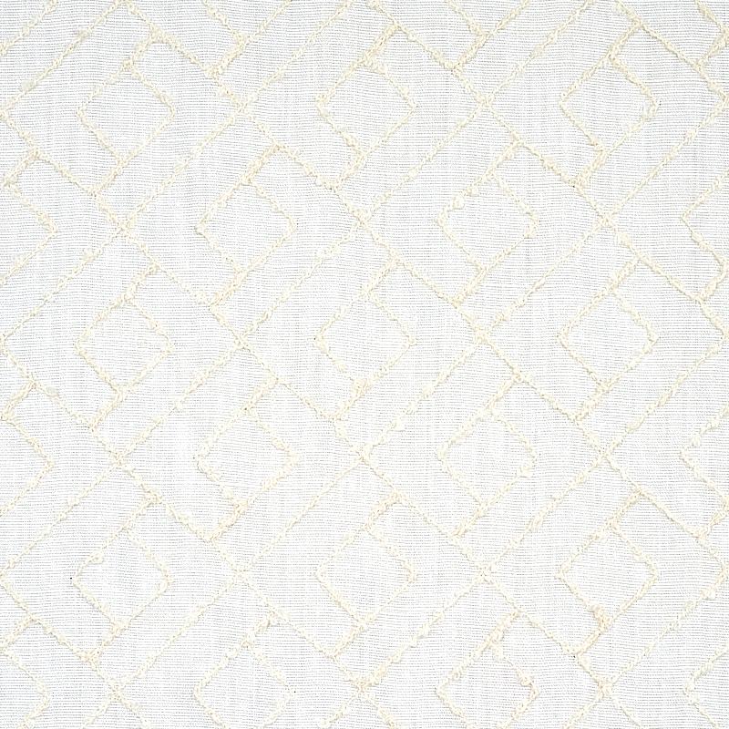 Schumacher Durant Embroidery Ivory Fabric