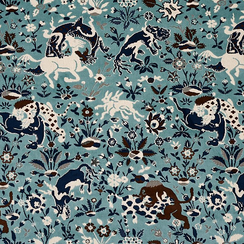 Schumacher Saint Ambrose Velvet Cadet Fabric