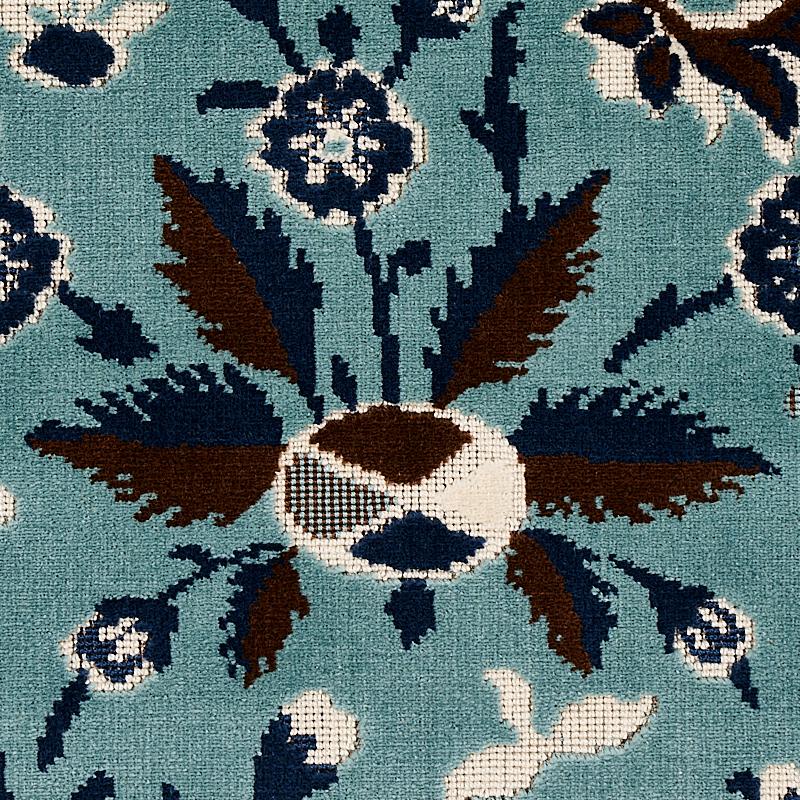 Schumacher Saint Ambrose Velvet Cadet Fabric