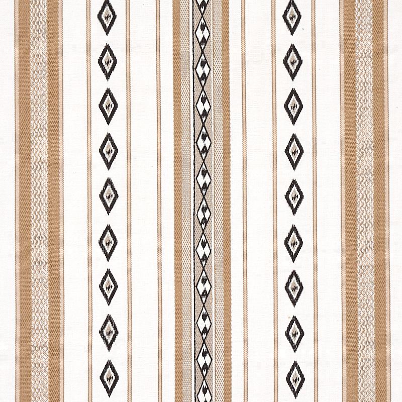 Schumacher Dakota Stripe Neutral Fabric