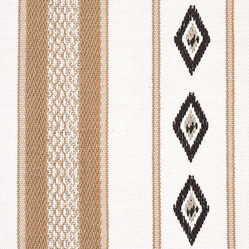 Schumacher Dakota Stripe Neutral Fabric